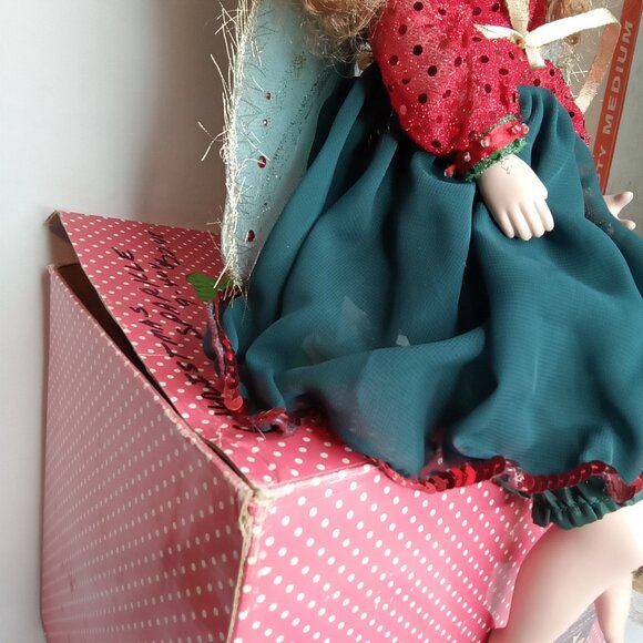 Vintage Christmas Sparkle Fairy Doll With Original Box Paradise Galleries 1990s - Picture 11 of 16